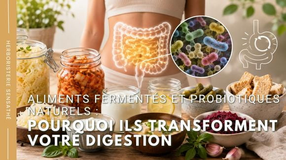 Aliments fermentés et probiotiques naturels  pourquoi ils transforment votre digestion - Herboristerie Sensathé